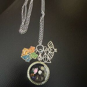 Harry Potter Stainless Steel Floating Locket Necklace